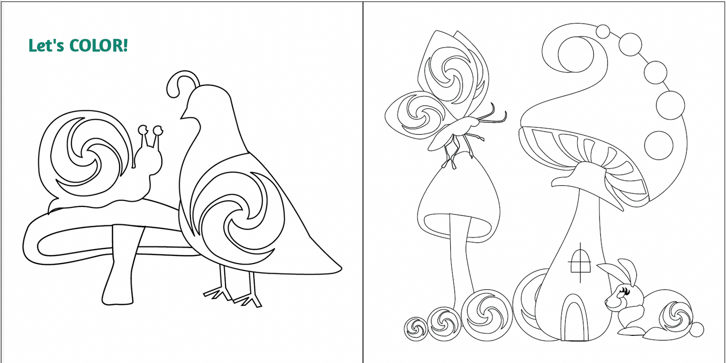 Snail, Quail & the Fiddlehead Trail - children's book